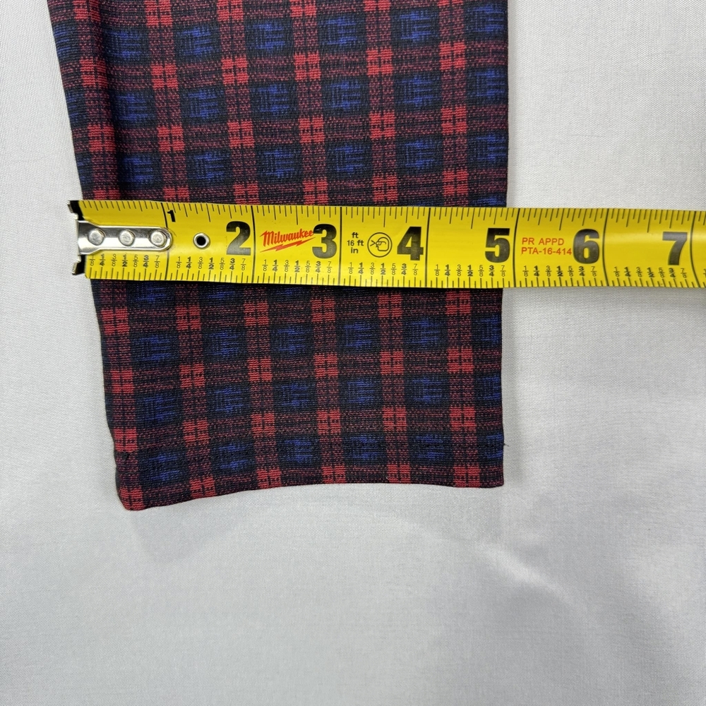 Anthropology Sanctuary Findley Plaid Red and Blue Leggings Size Small - Picture 12 of 14